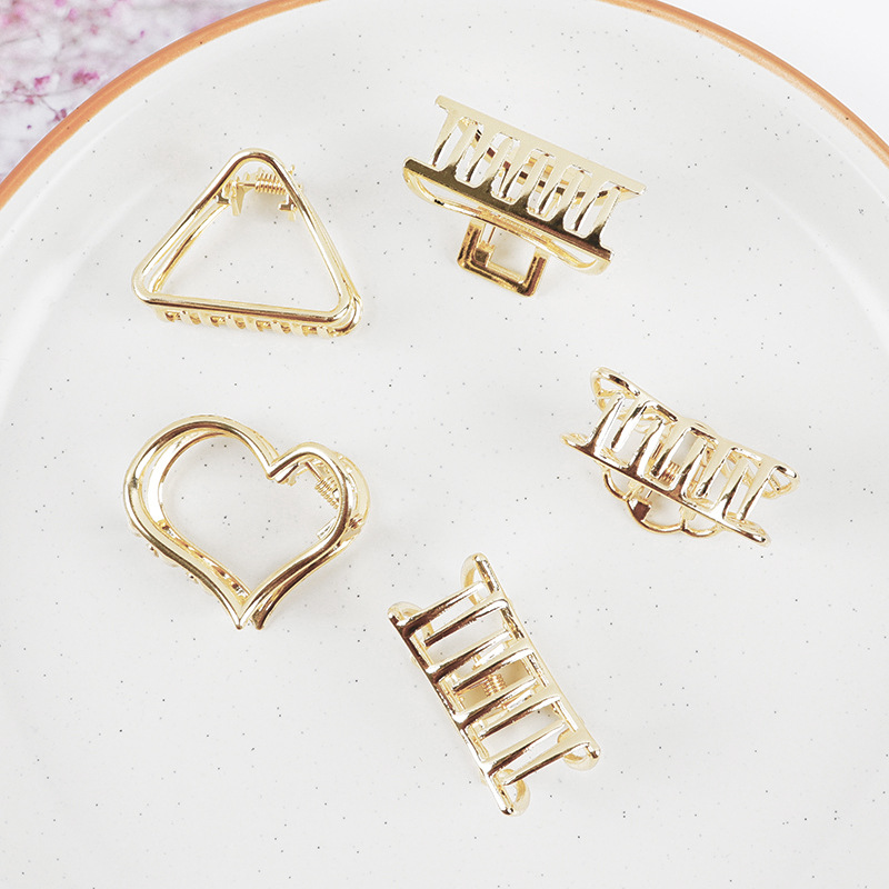 Nhỏ Tối Giản Vuốt Tóc Kẹp Kim  - đánh giá và giá Gold 6138