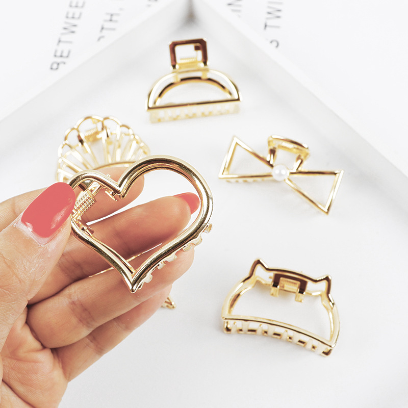 Nhỏ Tối Giản Vuốt Tóc Kẹp Kim  - đánh giá và giá Gold 6138