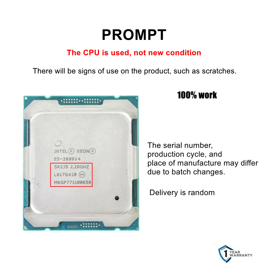 Intel xeon E5 2699 V4  CPU 22- - đánh giá và giá E5 2699 V4