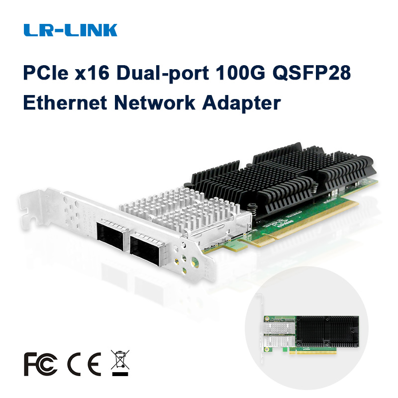 LR-LINK 1014PF 100G Network Ca - đánh giá và giá 100Gbe Qsfp28 Network Card